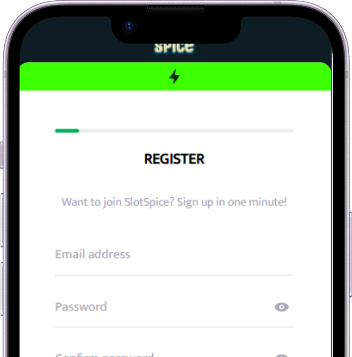 Registrera - Slotspice mobil